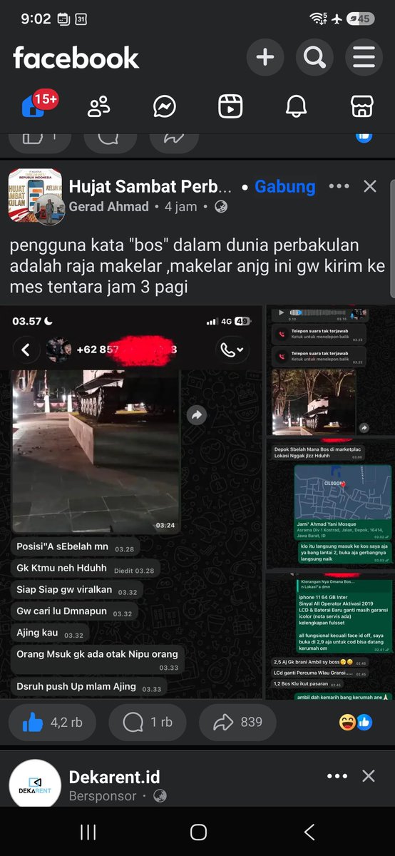 devtorajd's tweet photo. Jemput jenderal jam 3 pagi 🤣🤣
Grup fb isinya mind blowing https://t.co/FeXYt5PqnB