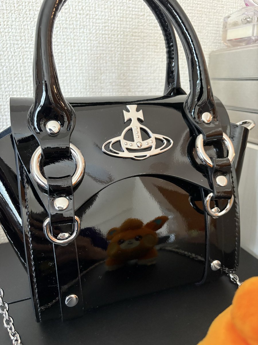 chumoppa's tweet photo. バッグ届いた❗️ツヤツヤでパモちゃん写るの可愛い https://t.co/0tsm97bYXX