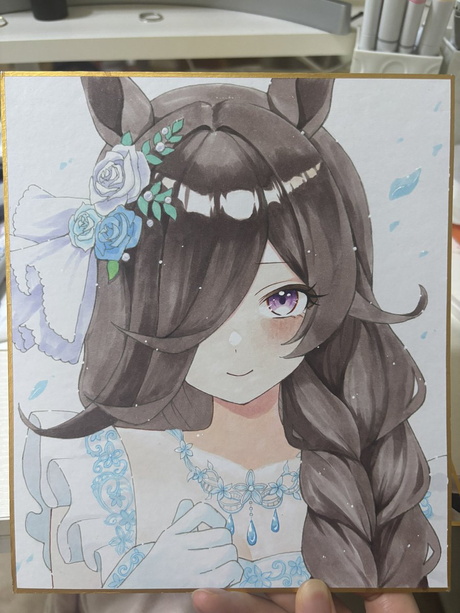 yamaro0's tweet photo. ライスシャワー 花嫁Ver. https://t.co/z53KqnxATL