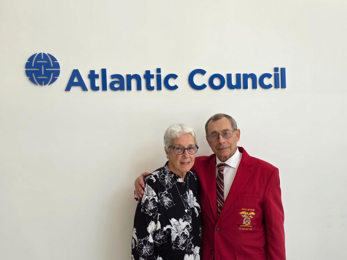 BlastingThrough's tweet photo. Many thanks to the Atlantic Council for conducting an interview with me this week. The topic was “resilience.” The Atlantic Council does important work, so I was honored to be chosen as one of their interviewees. Pictured below are Donna, my editor and business partner, Nancy, and me. 
https://t.co/u9VOkCHowb