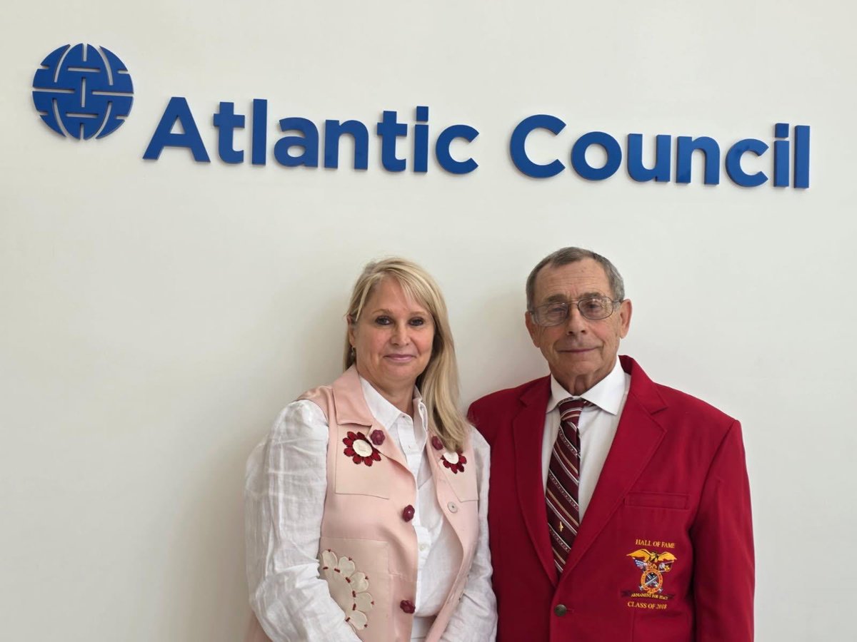 BlastingThrough's tweet photo. Many thanks to the Atlantic Council for conducting an interview with me this week. The topic was “resilience.” The Atlantic Council does important work, so I was honored to be chosen as one of their interviewees. Pictured below are Donna, my editor and business partner, Nancy, and me. 
https://t.co/u9VOkCHowb