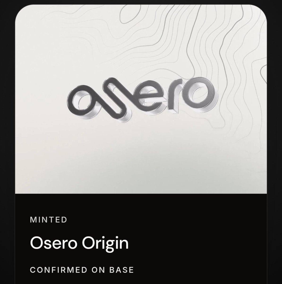 TheeZzyy's tweet photo. Just minted my @OseroHQ Origin.

Looking forward to seeing where this goes. https://t.co/Jt0RbZ2hAP