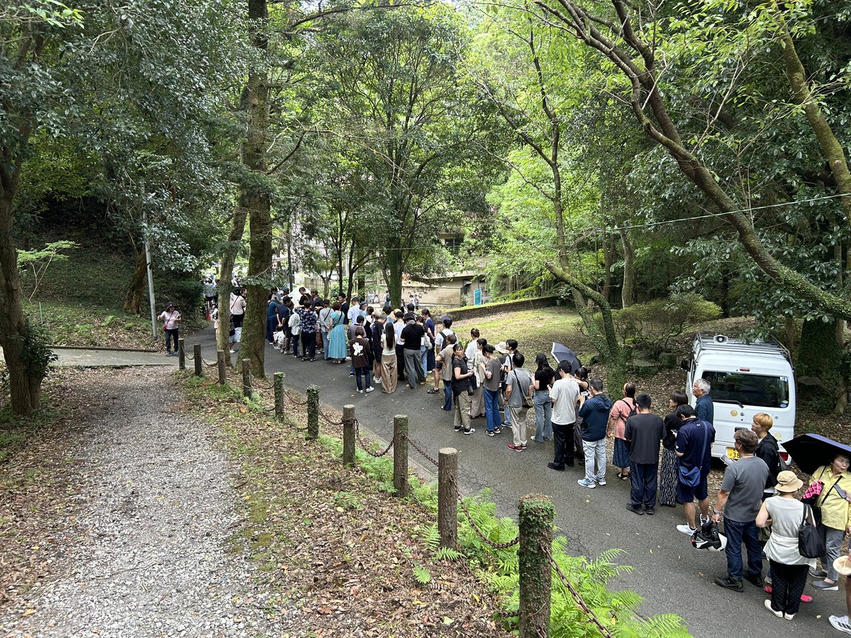 takke321's tweet photo. かごんまの夏の風物詩、指宿の唐船峡。
なんだかんだ遅れて開店10分前到着で2時間待ちなど…😅 https://t.co/0pBbgupxSk