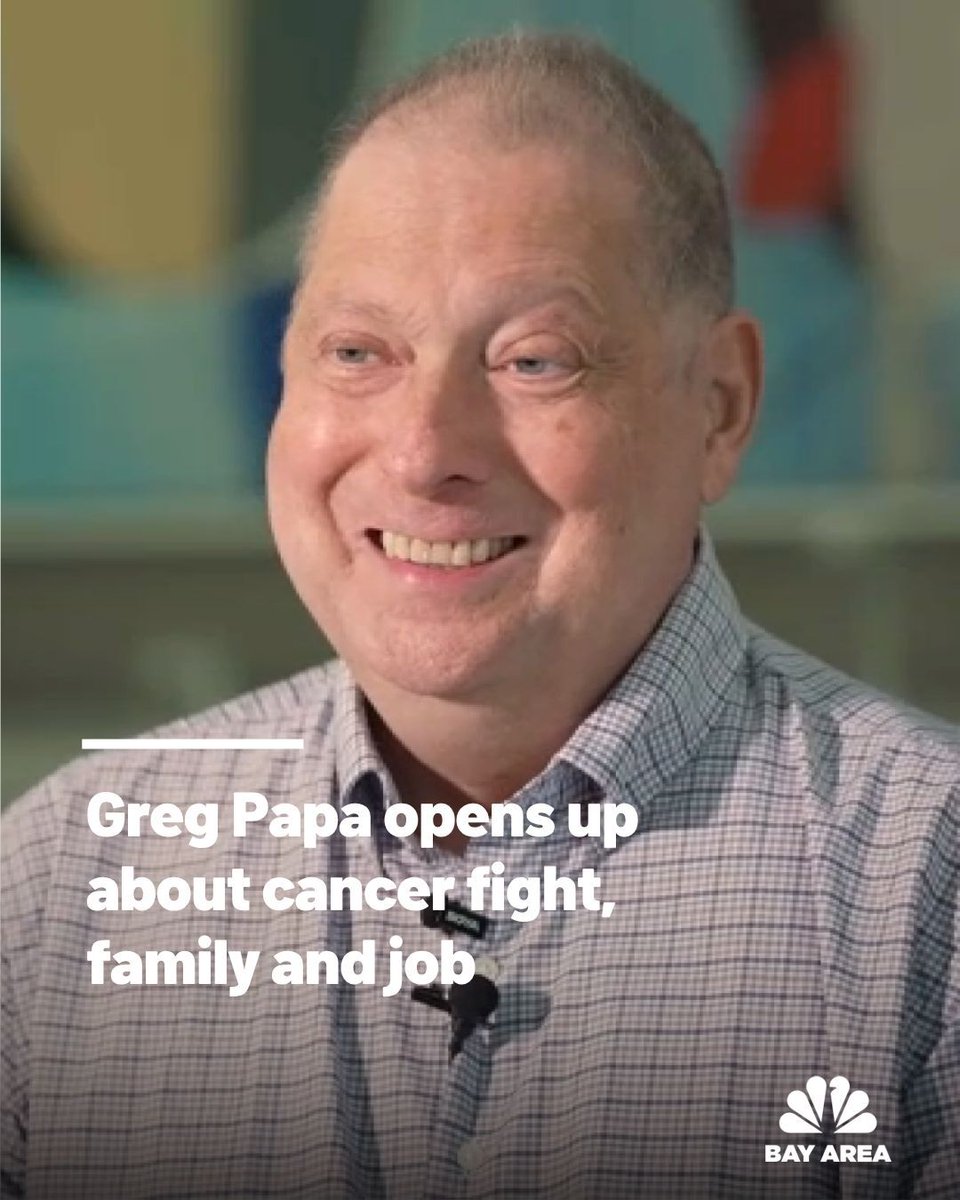 nbcbayarea's tweet photo. In his own words. Greg Papa sat down with NBC Bay Area for his first television interview since recent health complications from his cancer diagnosis.
https://t.co/JbiHnbwEK7 https://t.co/8q8Cu8TquN