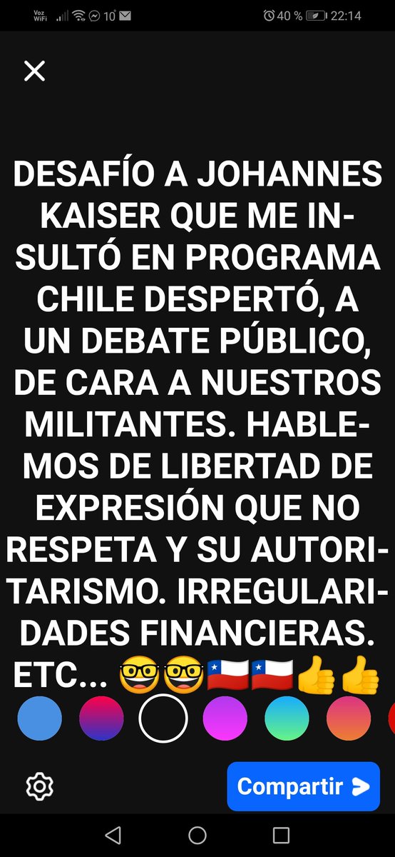Francis28192809's tweet photo. DESAFÍO A KAISER QUE DEBATA CONMIGO, DE CARA A NUESTROS MILITANTES Y CHILE, X INSULTARME Y NO RESPETAR PRINCIPIOS DEL PNL. SOY CONSEJERO GENERAL. Camilo Huerta,Ñuñoa,Disfrutando,Talca,Duco,Bukele,Ñuble, #OperacionCancervero RT. https://t.co/KG9ROmZ2Ad