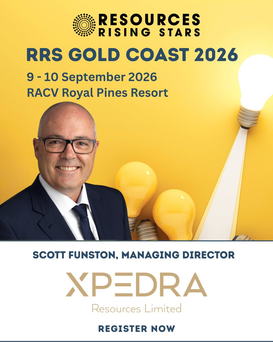 XpedraR's tweet photo. Xpedra Resources is attending the RRS Gold Coast Investor Conference on the 9th and 10th of September at the RACV Royal Pines Resort.

View the event program: https://t.co/8lcTN31bQz
Register to attend here: https://t.co/JgsfR51JUJ https://t.co/7Bj4NcrxG5