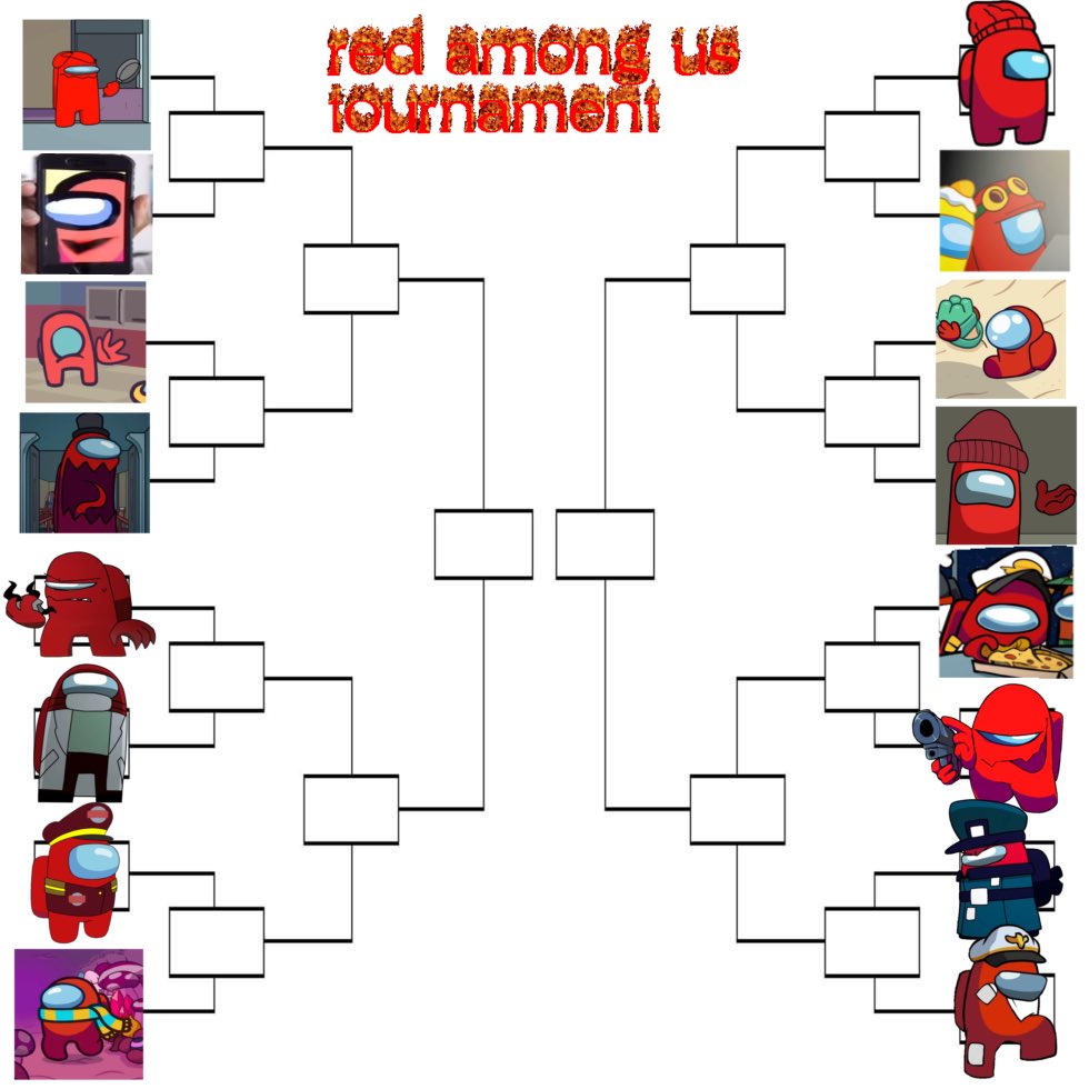 mallowave_'s tweet photo. ITS HERE. RED AMONG US TOURNAMENT. STARTING SOON!!!!!! SHARE WITH YOUR FRIENDS PLS I NEED A GOOD NUMBER OF VOTERS !!!!!!!!
#AmongUs #AmongUsColorTournament #redAUCT <- will be using these two tags https://t.co/LkorNEUpKx