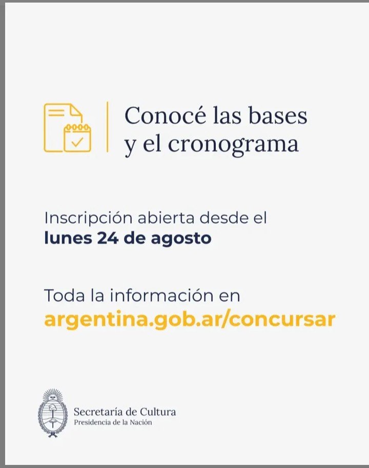 AMuseologos's tweet photo. AProdeMus informa:
Se formalizó el proceso para la designación de nuevas autoridades en las direcciones de cinco museos nacionales por concurso.
La inscripción online estará disponible a través de https://t.co/2JWwq6QUx0 desde el 24 de agosto hasta el 7 de septiembre de 2026. https://t.co/8hy1ie72IS