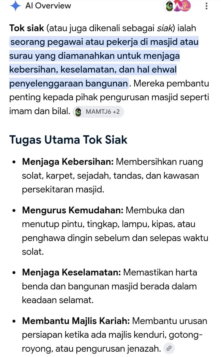 GerobokMaut's tweet photo. @SinarOnline please correct your report. tok siak is not religious leader la..hes just someone who offer voluntarily services to the masjid, like opening up the masjid, he can aslo act as cleaner, tidying up the masjid making it presentable accordingly etc but not as an Ustaz or Imam, Bilal. https://t.co/rMwAAZ79EJ