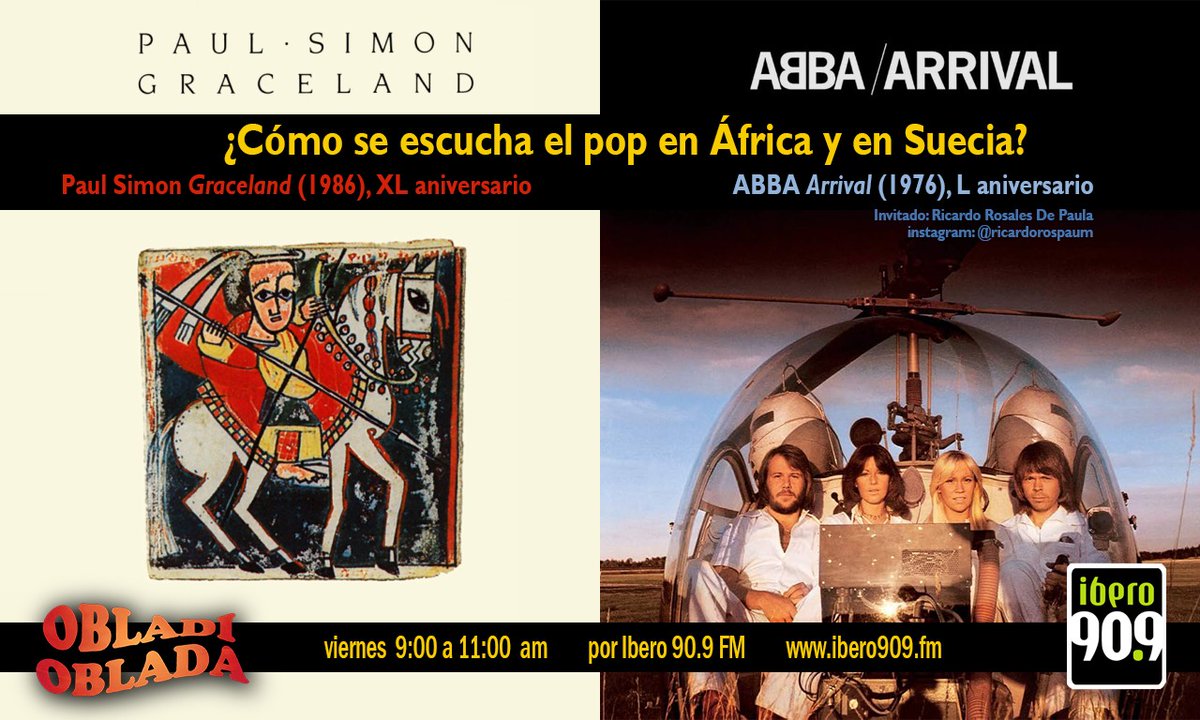 obladi_909's tweet photo. Este viernes no te pierdas el programa, donde recordaremos dos discos que dejaron huella en este género. ¡Te esperamos!
@obladi_909 con @JuliaPalacios @eldeldemo y sus obladitas.
Sólo por @Ibero909FM
Invitado: Ricardo Rosales de Paula https://t.co/xSzRTlQOMi