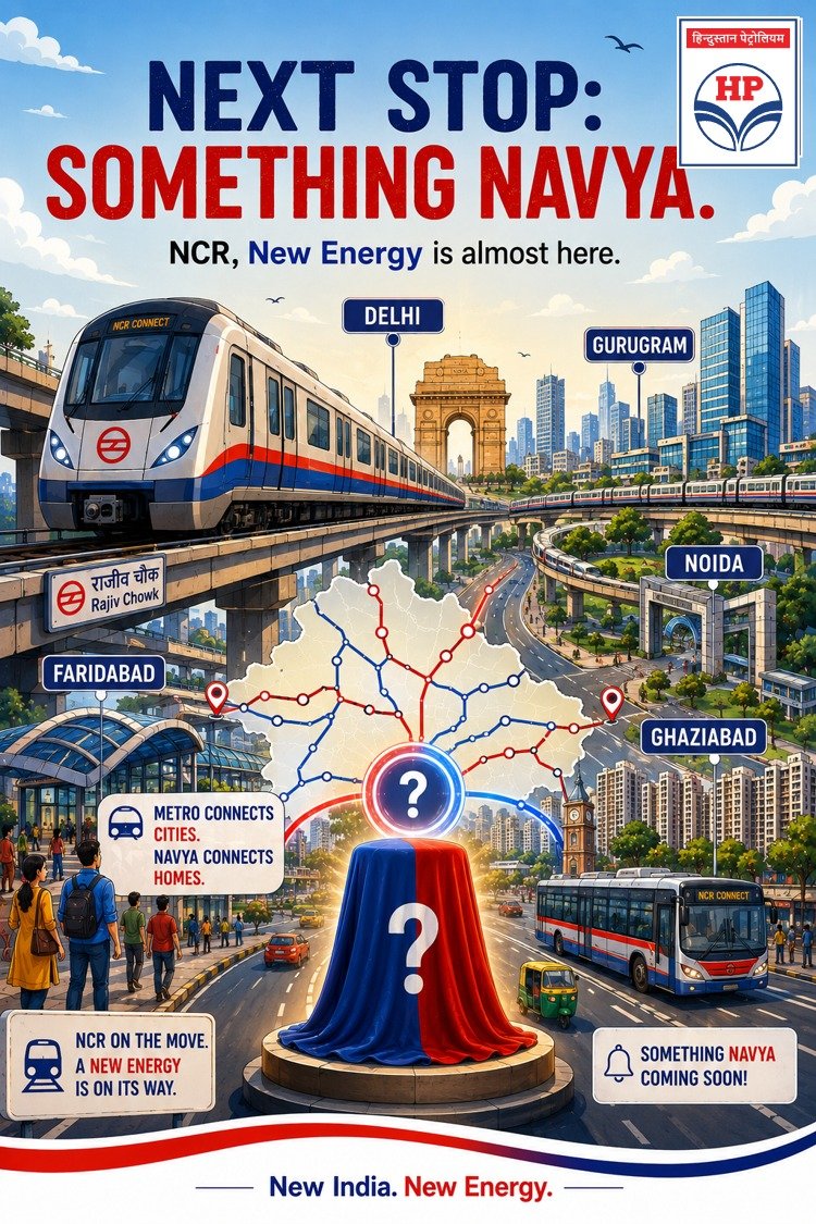 HPCL_KochiLPG's tweet photo. 🚇 Metro connects cities.
NAVYA connects homes. 🏠✨
From Delhi to Gurugram, Noida to Ghaziabad &amp; Faridabad, a New Energy is making its way across NCR.
NCR, your next stop is NAVYA. ❤️💙
Coming Soon.
#HPNavya #NCR #ComingSoon #NewIndiaNewEnergy @HPCL @HPGAS_HQO https://t.co/QBlCOM2gDf