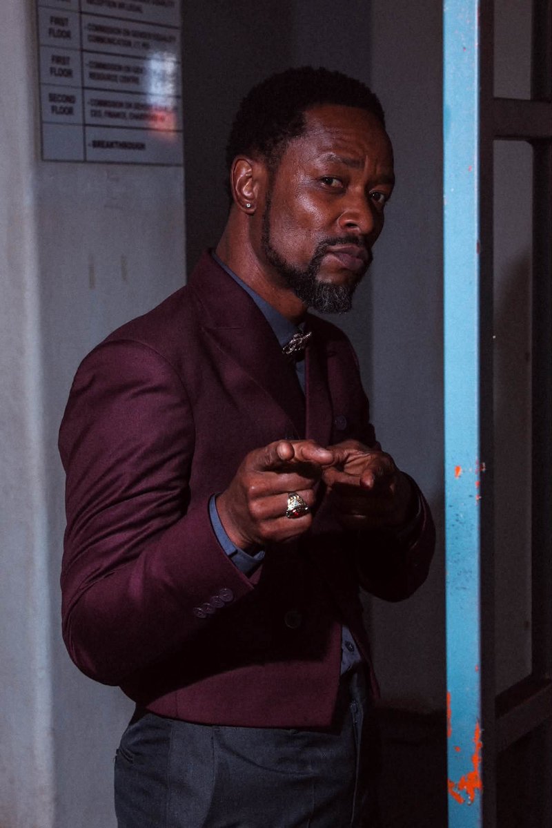 _simplyenny's tweet photo. SK Khoza is back on our screens🔥💃

He will portray the character of Zola on the new Netflix series "Umthetho"

Umthetho premieres today  on Netflix 💜 https://t.co/Sk8FWqlWwi