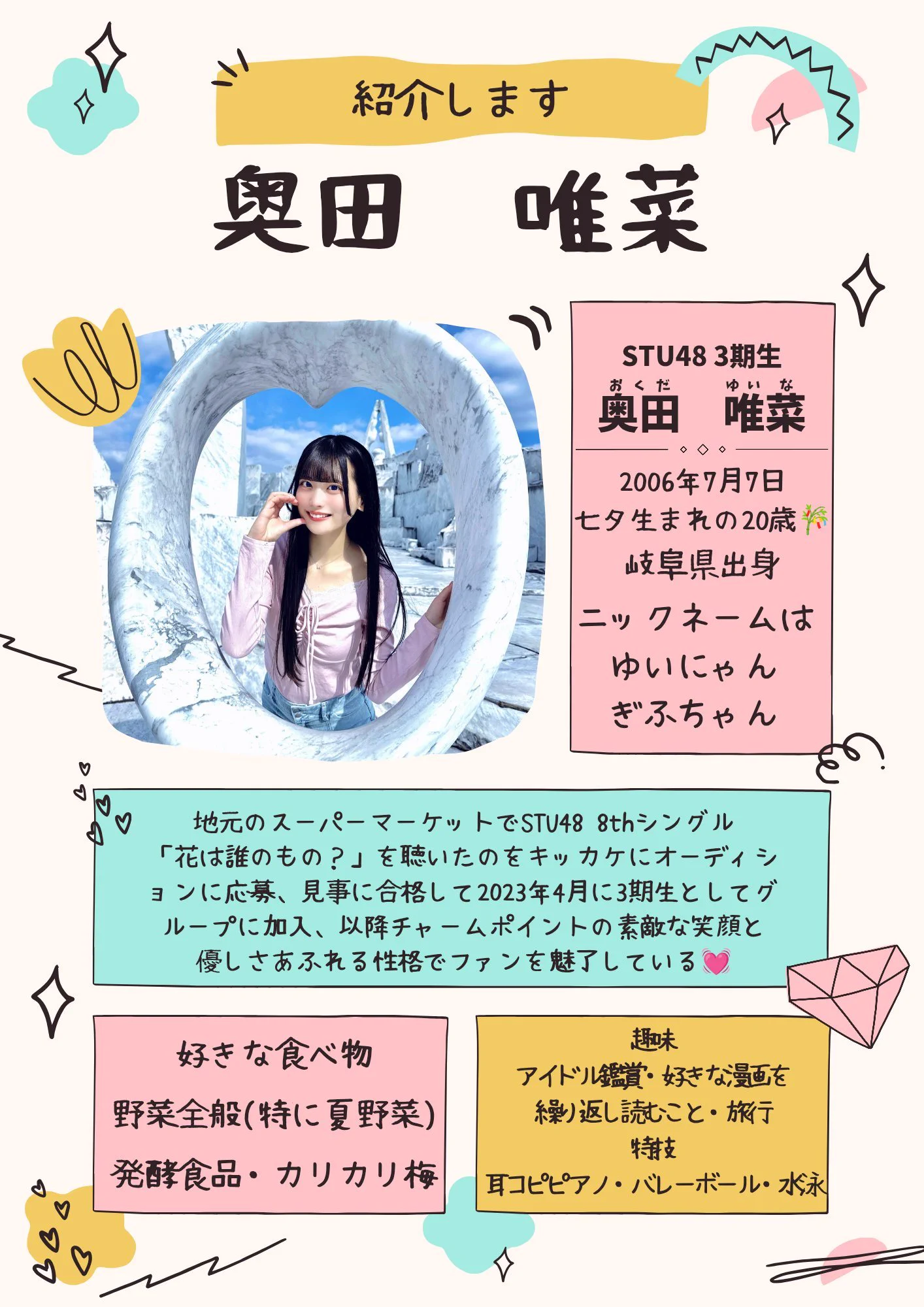 STU48】奥田唯菜 応援コミュニティ【3期生】 on X: 