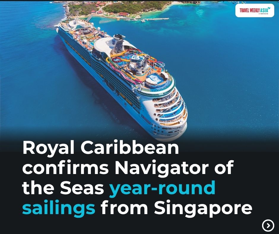 TravelWeeklyWeb's tweet photo. Bookings for Navigator of the Seas open 19 August.

Find out more here: https://t.co/UK5lE5ooj8

#TravelWeeklyAsia #Cruise #RoyalCaribbean #Voyager #Singapore #AsiaCruise https://t.co/yjdECxMilx