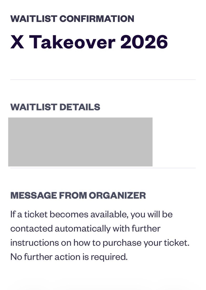 NickiCraveX's tweet photo. THE X TAKEOVER on October 10th officially SOLD OUT!
Barbz, join the waitlist just in case tickets become available!
#XTakeOver #TenTen https://t.co/WMaKxzREiH