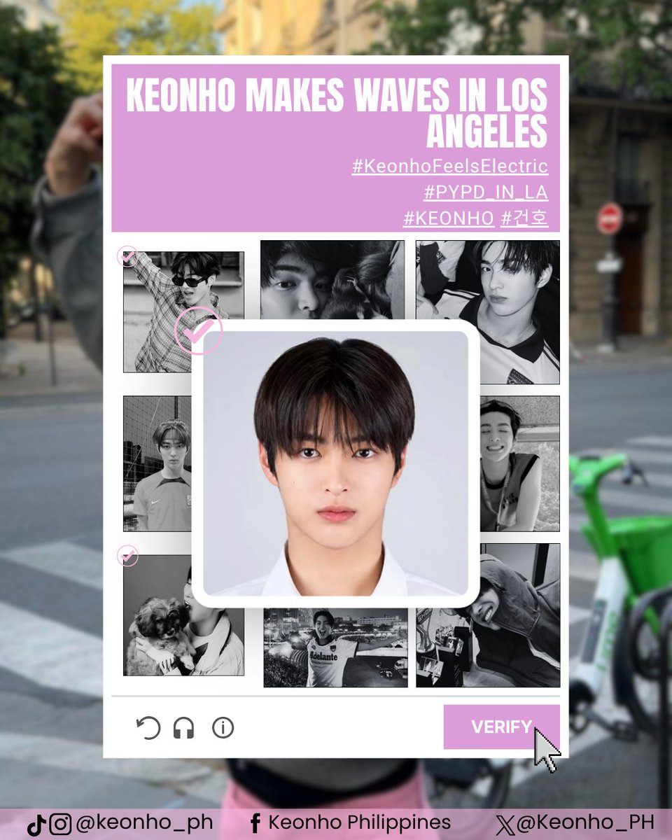 Keonho_PH's tweet photo. HASHTAG PARTY STARTS NOW!  KEONHO x PYPD LA   

Let’s turn up the energy for KEONHO! Keonho is taking over LA with his electric energy!⚡️ Let’s make sure his presence is felt across the city!💗

 KEONHO MAKES WAVES IN LOS ANGELES

#KeonhoFeelsElectric 
#PYPD_IN_LA 
#KEONHO #건호 https://t.co/GF9i3Zi1Jc