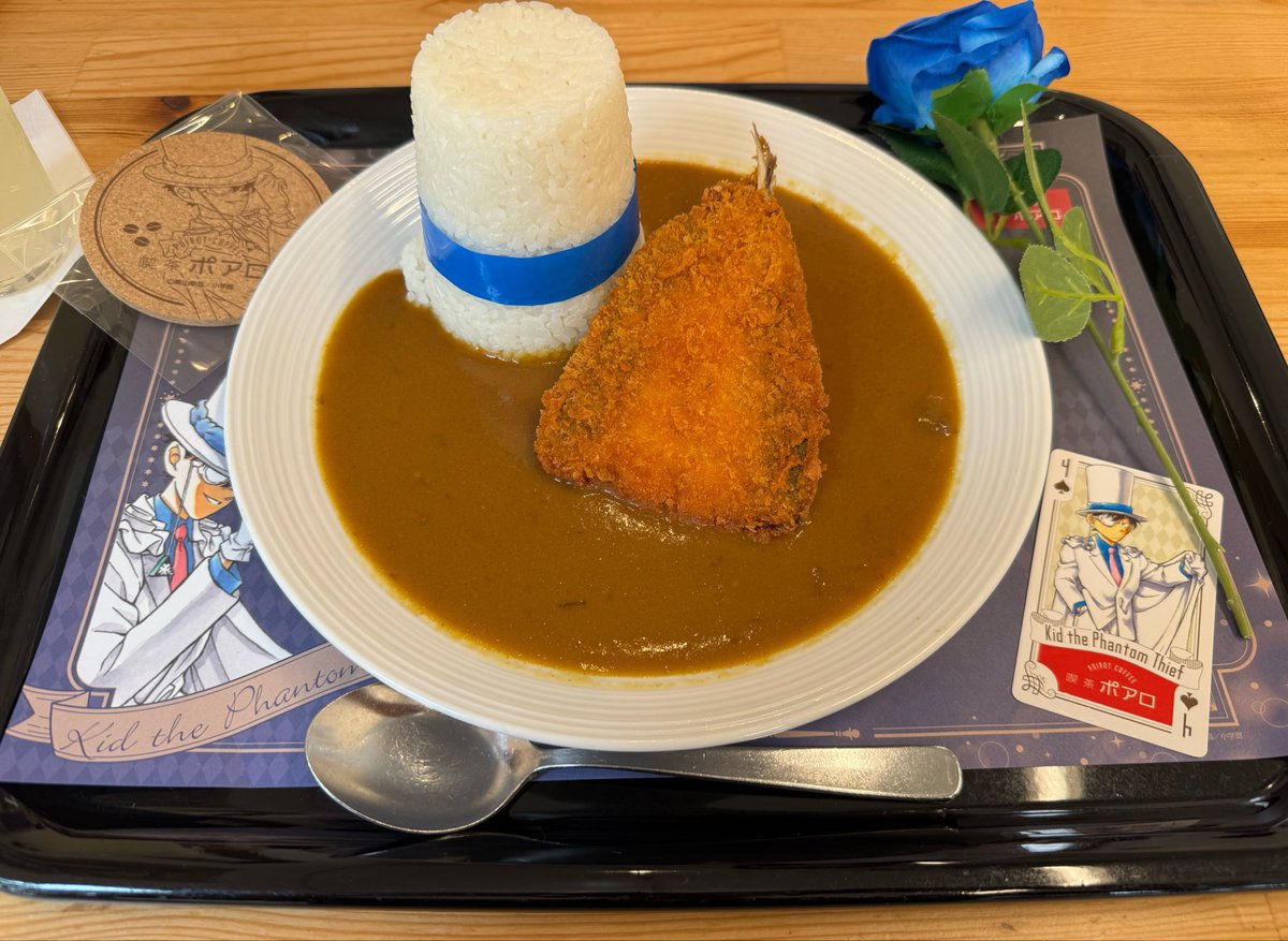 teto55253's tweet photo. お昼ご飯喫茶ポアロにきたん!
キッドのシルクハットを刻んで食べた😈 https://t.co/r8nvmGE4cz