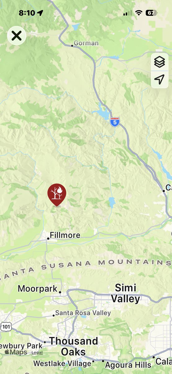 VCFD_PIO's tweet photo. #OatFire: Ventura County Fire units are responding to the 900 block of Burson Ranch Road, north of Fillmore, in an area commonly known as the Anomaly.

The fire is approximately 1/8 of an acre with a slow rate of spread. VCFD Firehawk Copter 4 is making water drops on the fire. Air tankers and multiple other responding units have been canceled as on-scene resources can handling the incident.

The ALERTCalifornia South Mountain East camera currently has a visual on the fire.

Additional updates will be provided as conditions change.

@CountyVentura 
@VCAirUnit