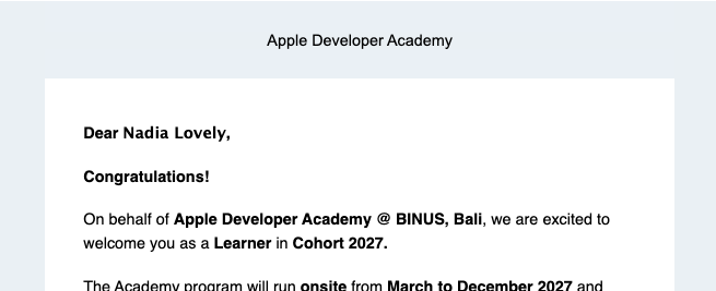 cinnamo0ns_'s tweet photo. ini ngga lagi mimpi kann?? dalam seminggu ini dapet offer full time sama keterima apple dev bali 🥹😭 https://t.co/03fpjegglB