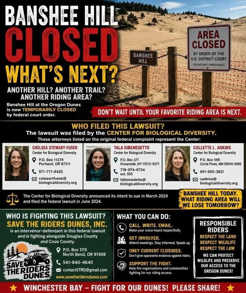 DuneGuideUSA's tweet photo. Oregon OHV News: https://t.co/x4GJ5Hu0Fi