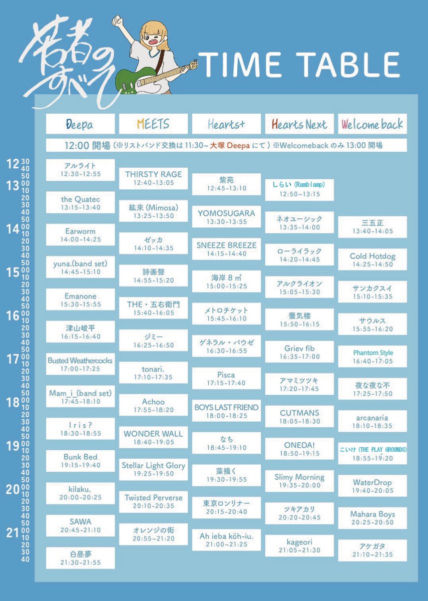 本日の公演はこちら！ 『若者のすべて 2026』 OPEN/START 13:00/13:40
