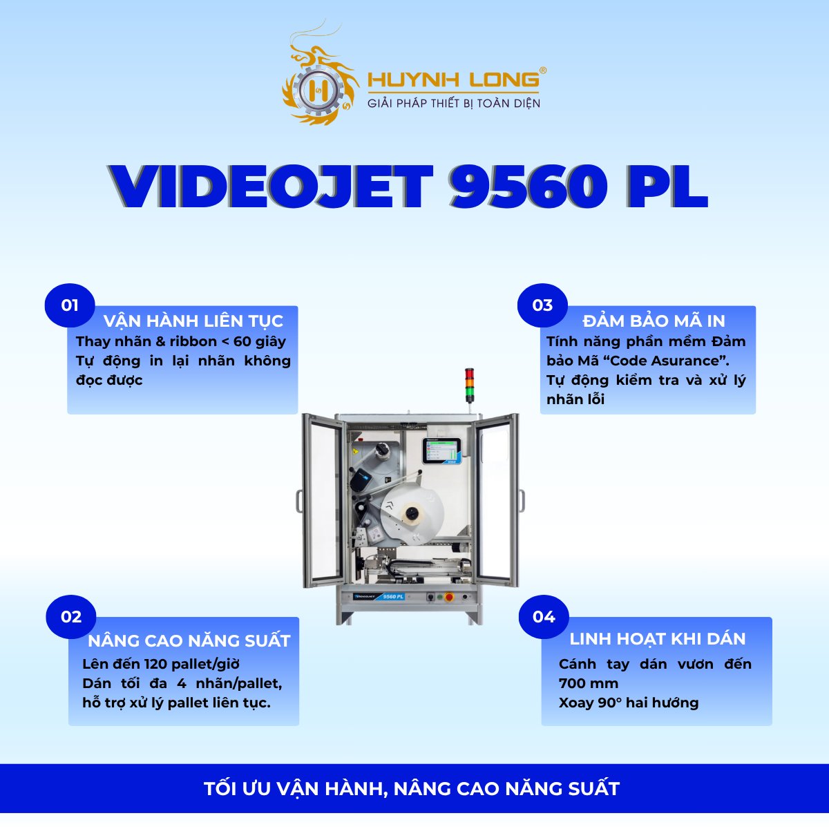 mayinphundate's tweet photo. 𝐕𝐈𝐃𝐄𝐎𝐉𝐄𝐓 𝟗𝟓𝟔𝟎 𝐏𝐋 | Tự động in và dán nhãn pallet

Videojet 9560 PL là hệ thống in và dán nhãn pallet tự động, được thiết kế để tích hợp vào dây chuyền sản xuất và kho vận.

https://t.co/pv4PDHl9My

#HuynhLong #GiaiPhapHuynhLong #MayInPhun #MayInCIJ https://t.co/Oyc8Ustmpm