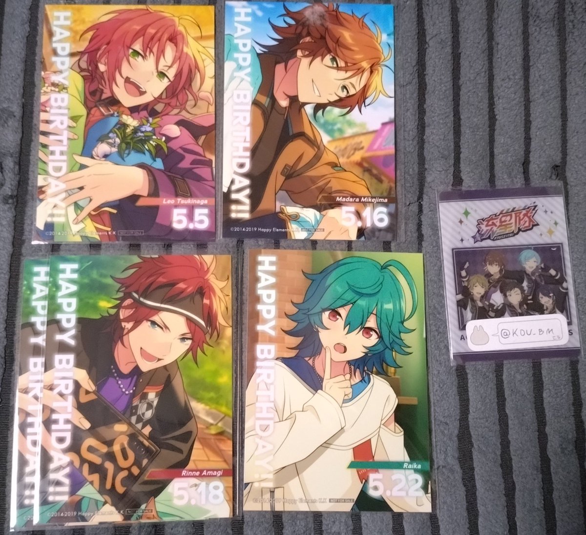 KOU_BM's tweet photo. あんスタ アニカフェ バースデーブロマイド バーブロ 交換

譲
画像のもの

求
2026 翠.奏汰.千秋

とても行ける距離ではないため切実に求めております

GIGO特典Edenのみ比率違いの交換可(2:1)

郵送のみ
お返事お時間いただきます
★固ツイの確認を必ずお願いします https://t.co/acenkyloVx