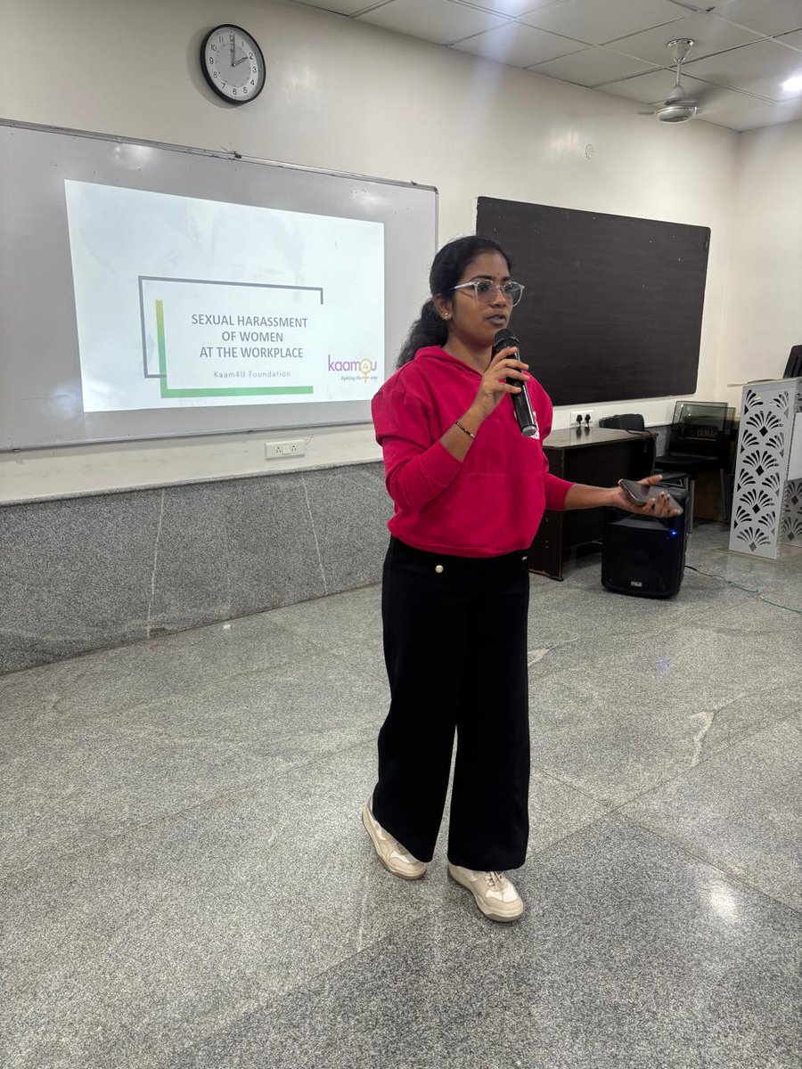 Kaam4uF's tweet photo. Kaam4U Foundation conducted a POSH Sensitisation Session at Corp One, Hyderabad, engaging 70 employees. Led by Founder Ms. Amina Hussain, with volunteer Khamakshi, on building safer workplaces.

#POSH #WorkplaceSafety #Kaam4UFoundation https://t.co/GP95Ea6Ssd