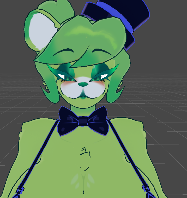 YariMaei's tweet photo. i had converted this good luck frenni texture for the new frenni and just never posted it, shes so cute! #fnia #frenni #fazclaire #fazclairesnightclub https://t.co/9337X5ac6C