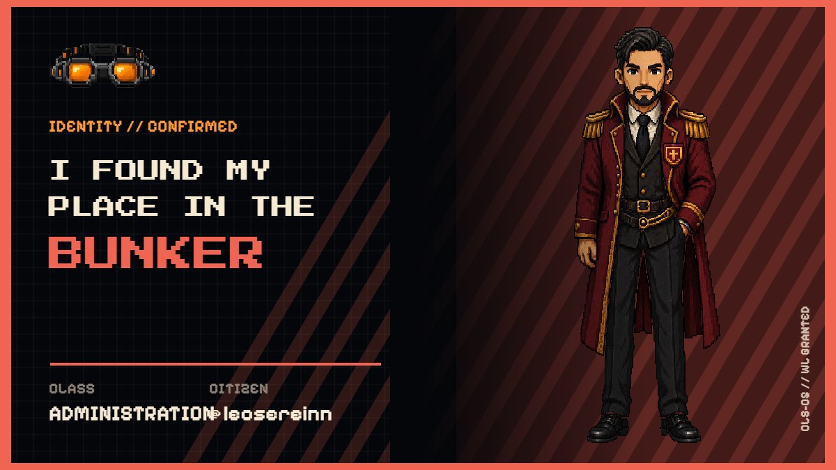 leosereinn's tweet photo. I found my place in the BUNKER.

CLASS // ADMINISTRATION
STATUS // WL GRANTED https://t.co/Qo7xbmnGXh https://t.co/HC45fWu1nf