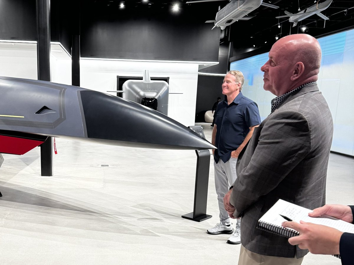 RepDaveTaylor's tweet photo. Today, @SenJonHusted, @RepMikeCarey, and I received a tour of @anduriltech from founder Palmer Luckey!

Developing autonomous defense systems like drones, aircraft, submarines, sensors, and AI-enabled command-and-control technology, @Anduril is creating thousands of jobs for skilled workers right in our own backyard.

It was great getting a behind the scenes tour of Arsenal-1 in Columbus and seeing firsthand the incredible economic impact that local defense manufacturing is making in our Buckeye state!