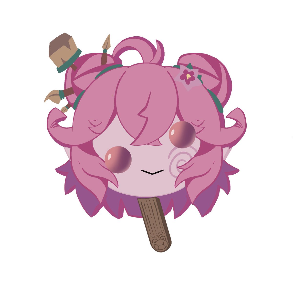 SoggyReaper's tweet photo. Made some popsicle stickers thought they would be a fun idea! They might be a bit melted. What flavor do you think they are? #chibmin #freddyfridge #crefart #ribbart https://t.co/6MkGhNARAB