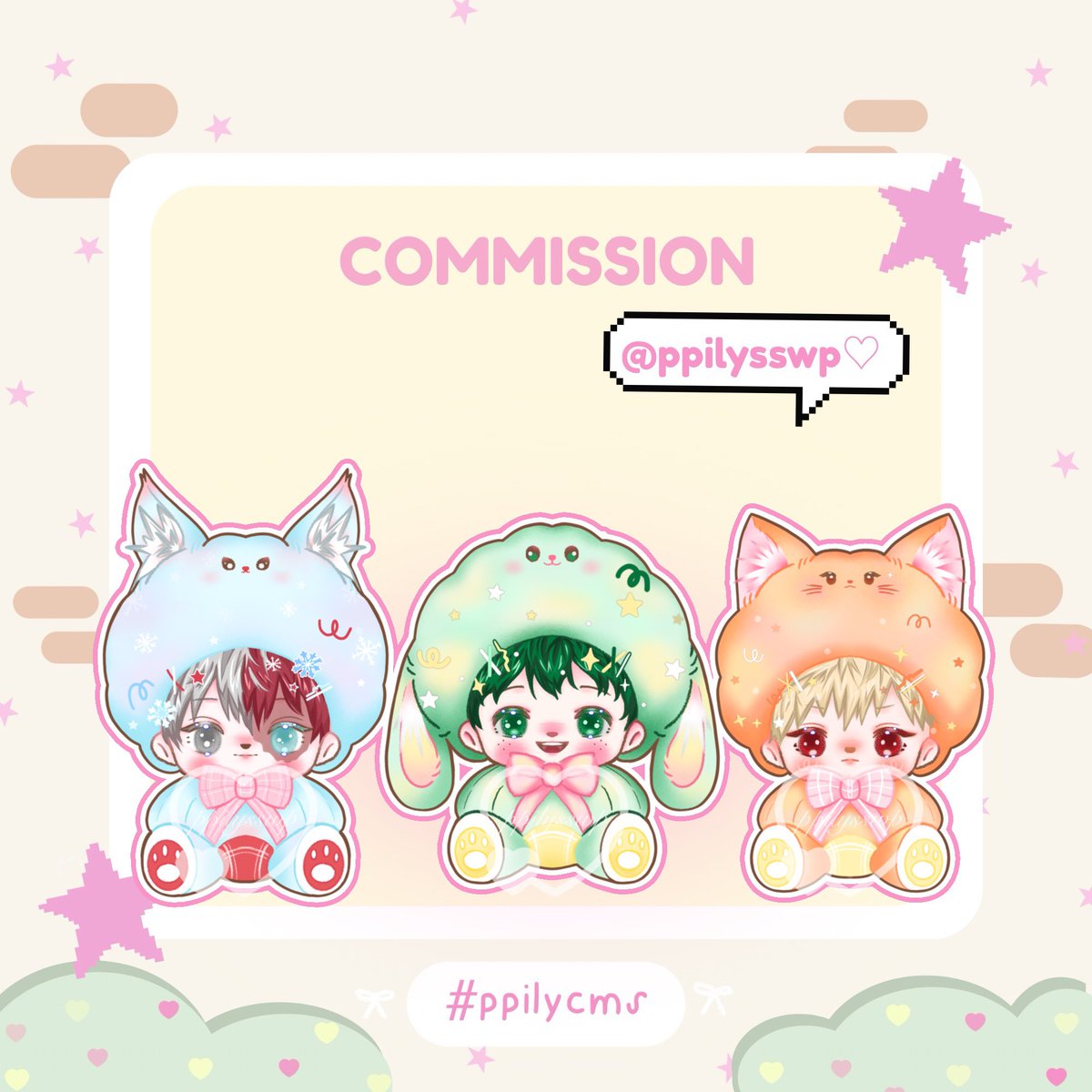 ppilysswp's tweet photo. ♡🧸rt appreciated — 💬 #commissionTH #YCH #commissionsopen ꒰ #ppilycms ꒱

𝙘𝙤𝙢𝙢𝙞𝙨𝙨𝙞𝙤𝙣 𝙤𝙥𝙚𝙣! —
🍡YCH 𝑓luffy babii 150฿/ ก้อน
☆ ยังเปิดรับคิวเรื่อย ๆ เลยค่ะ
- รับสูงสุด 3 ก้อน / 1 คิว
- จองคิว mention/dm

💬ดูตัวอย่างงานเพิ่มเติมได้ด้านล่าง👇🏻 https://t.co/qQ5sxkvjFT