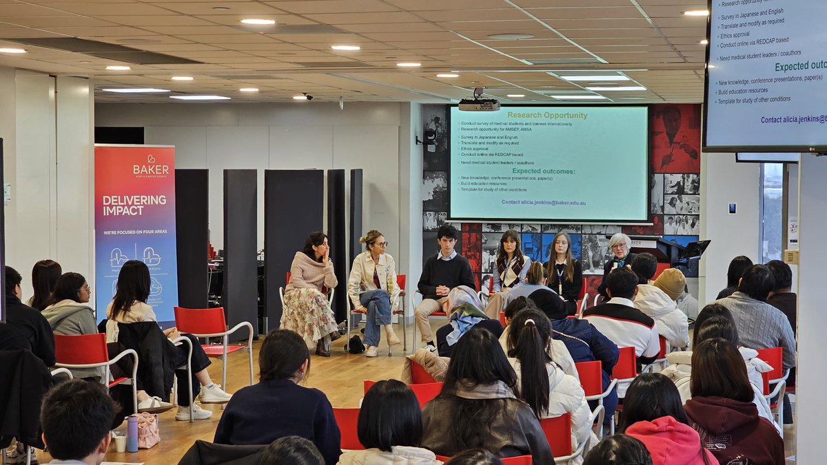 BakerResearchAu's tweet photo. This week, 42 medical students from Malayasia &amp; Taiwan came to explore the Institute's research and clinical facilities up close.

Want that experience for yourself? We've got student projects open now across diabetes &amp; CVD

🔗 https://t.co/KfSMDa1W96
🔗 https://t.co/cpmkKgIYAn https://t.co/RmeOrFfLHR