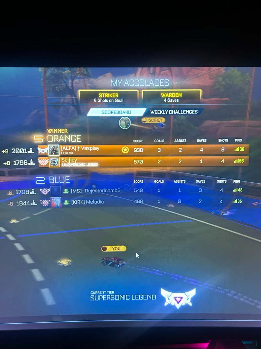 Vasplay_RL's tweet photo. Reached 2k this season, im so happy for that, I'll do my best to reach 2.1k as soon as possible. https://t.co/bPttEr9l4B