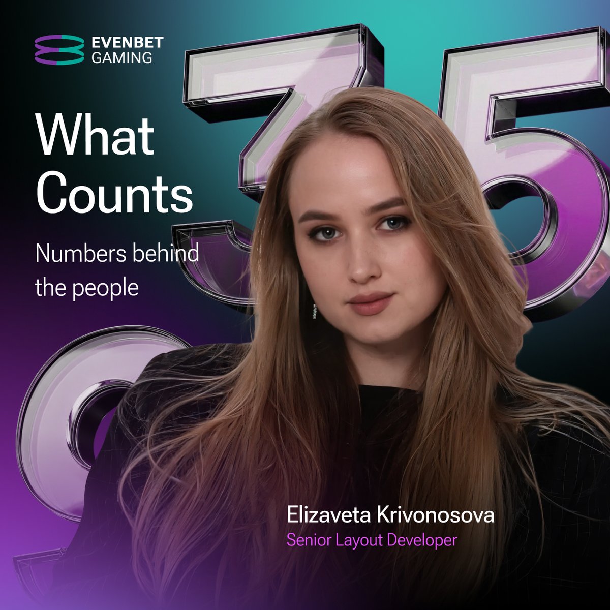 evenbeter_soft's tweet photo. 📈 From Junior to Senior

Meet Elizaveta Krivonosova, Senior Layout Developer at EvenBet Gaming. From product releases and new features to code, collaboration, and continuous growth, discover the numbers behind her journey.

👉 Swipe through to get to know Liza.

#EvenBetGaming #EmployerBranding #iGaming #TechCareers #SoftwareDevelopment