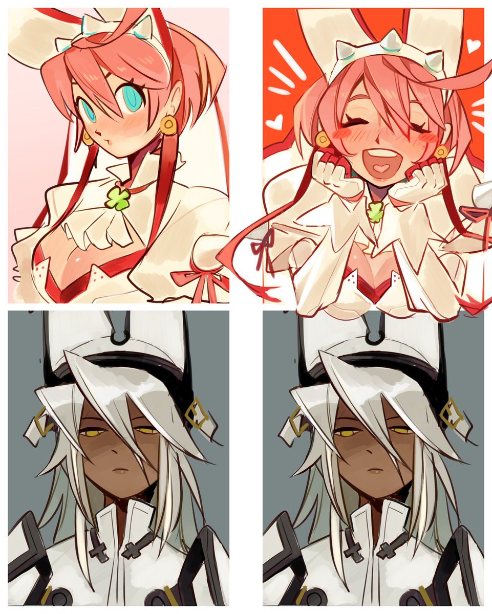 Borcheim's tweet photo. the sisters before and after being called pretty 🥰 https://t.co/6GSfpDac52