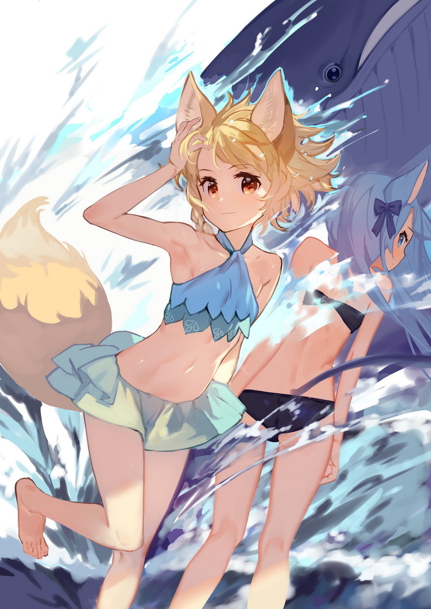 oxcg_'s tweet photo. 既刊のご紹介 IMAGE OF FOXTAILS 9
狐耳＋フェネックメインの夏のゆる日常イラスト本
 
#コミティア157 #COMITIA157 https://t.co/bfsdZQEDfa