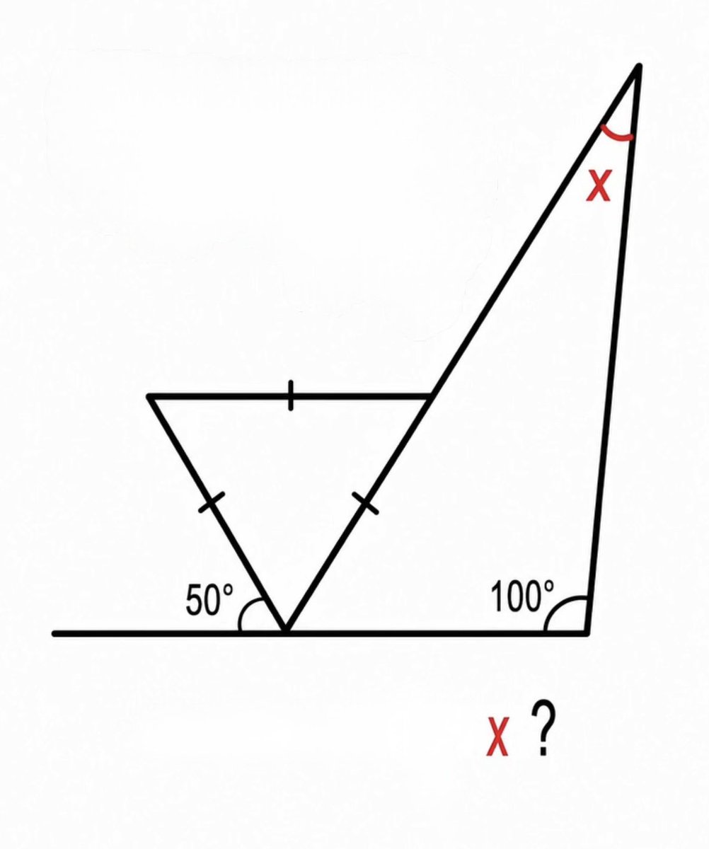 baharkarakrt's tweet photo. Bunu çözersen, matematik bilgin ortalamanın üstündedir.

x kaçtır ? https://t.co/7A4z6uJzNs