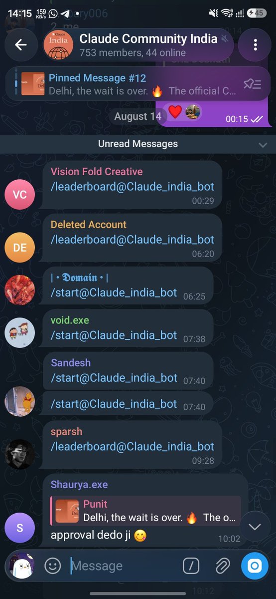its_punit05's tweet photo. The fomo is real
The community is Waiting for something crazy by Claude community india - community driven initiative 😉

@Claude_In_ @claudeai https://t.co/fD8ufWtlAF