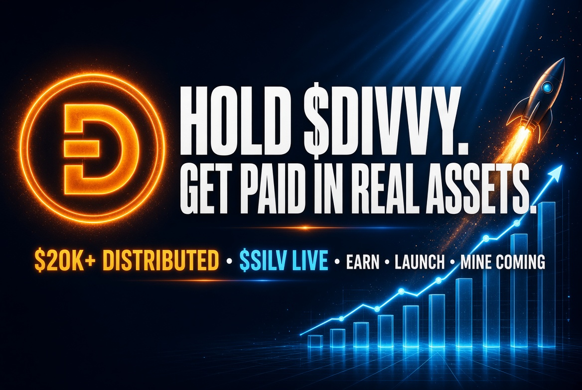 manuelmhr's tweet photo. $Divvy guys 
Dev build fast 🔥 
Innovative project with real rewards 😉😉
$DIVVY just crossed $20,000 in real rewards
While most projects talk about RWAs, $DIVVY is already paying them out.
Every 2 hours, holders automatically receive real tokenized assets — including stocks and now $SILV (physical silver).
No claim. No stake. Just hold and get paid.
Latest milestones:
✅ $20,000+ already distributed in real tokenized assets
✅ $SILV now live in the reward basket
✅ 522+ SOL collected
✅ Fully rebuilt Launchpad with new pairs
✅ Earn • Launch • Mine coming soon
Powered by:
Meteora + PreStocks + xStocks + Sunrise
Solana is leading the on-chain RWA narrative.
$DIVVY is one of the few projects actually delivering real rewards while building the next phase of the flywheel.
Still early. Shipping fast.
DYOR. NFA.
CA: 8qsXKEF12KwAnFU5YdRuzopfKj1HJ73D8QK8hYtSPabh
App → https://t.co/KrHDwqJjFM
TG → https://t.co/UxeEBsXXOI
Hold $DIVVY. Get paid in real assets.
#DIVVY #Solana #RWA #TokenizedStocks #SILV