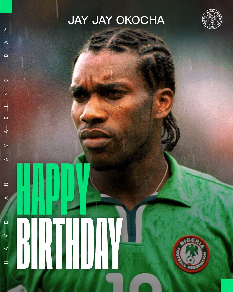NGSuperEagles's tweet photo. Happy birthday JJ 💚! https://t.co/a6sA0U5F1s