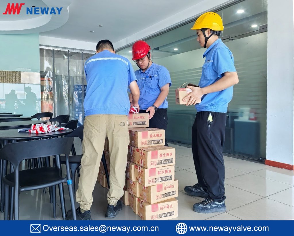 NewayValveSZ's tweet photo. 🌿 As summer temperatures rise, NEWAY places employee health and safety at the heart of our workplace care, with particular attention to those working on the frontline. https://t.co/cKMGfxTSYb
