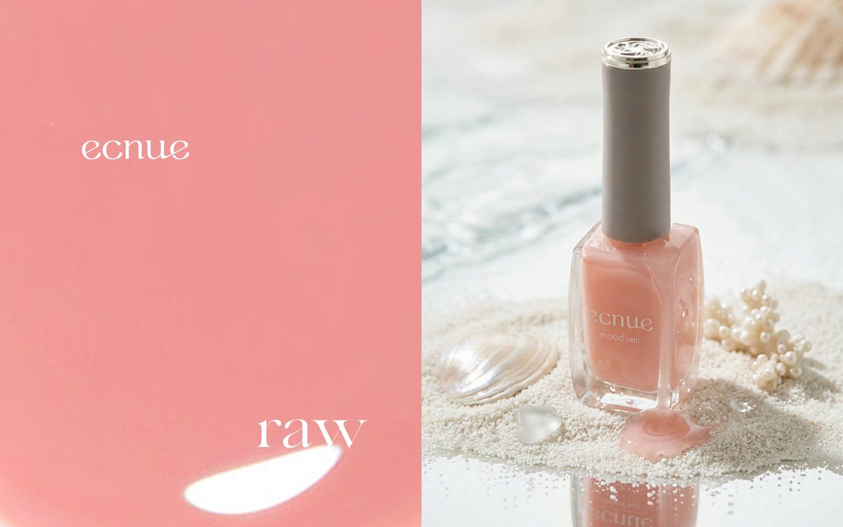 ecnue_official's tweet photo. sea shade collection 🐚🫧
海の景色から生まれた、3つの限定色をご紹介。
raw － ロウ

内側から瑞々しく潤う、飾らない素肌感。
ほんのりと色づくスキンシェルピンク。

¥2,970
https://t.co/mGrpsJ1Lod https://t.co/xtO70COABG