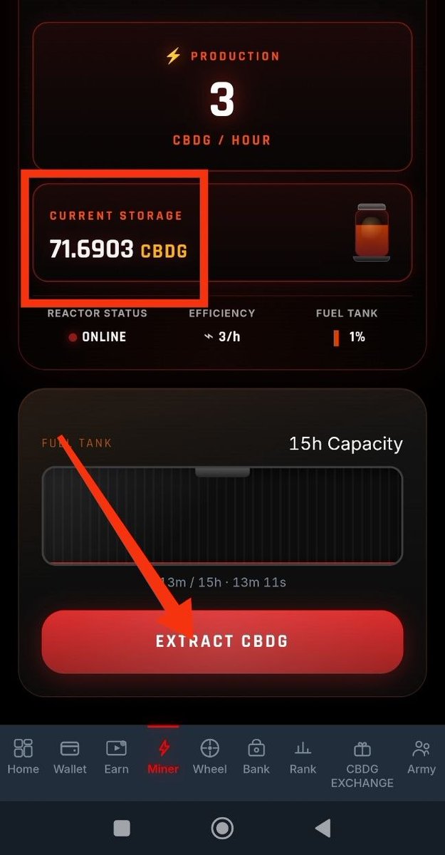CBDG_Official's tweet photo. https://t.co/QoDHTODT6J

Remember to click EXTRACT CBDG so your mined CBDG wich you have in storage Can transfer to your balance🤟🥳🥳🥳

And then you will be able to exchange CBDG for USDT🤟😈😈😈😈

#CBDG #crypto #memecoin #gramnetwork https://t.co/glTETPf1jy