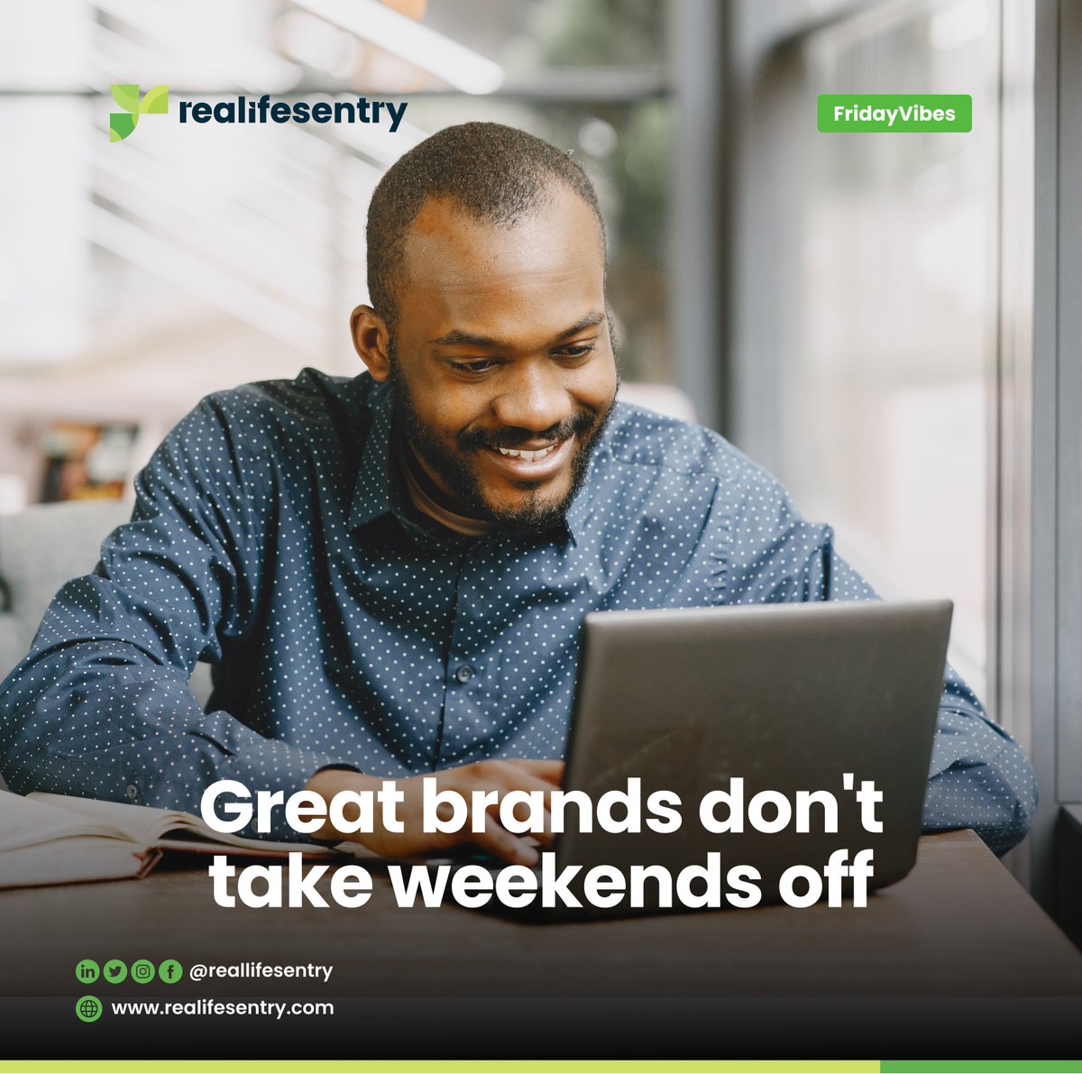 reallifesentry's tweet photo. Friday vibes but make it productive. 😎

Your brand deserves to stay visible even when the workweek is winding down. Keep showing up, keep connecting and keep your business top of mind.

#FridayVibes #BrandGrowth #Marketing #BusinessGrowth #Realifesentry https://t.co/NYhELHtPm8