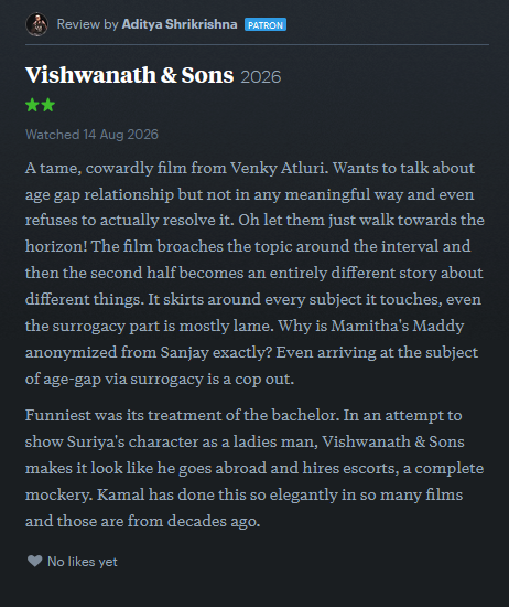 gradwolf's tweet photo. Such a tame cowardly film from Venky Atluri https://t.co/zM0b3qYP88