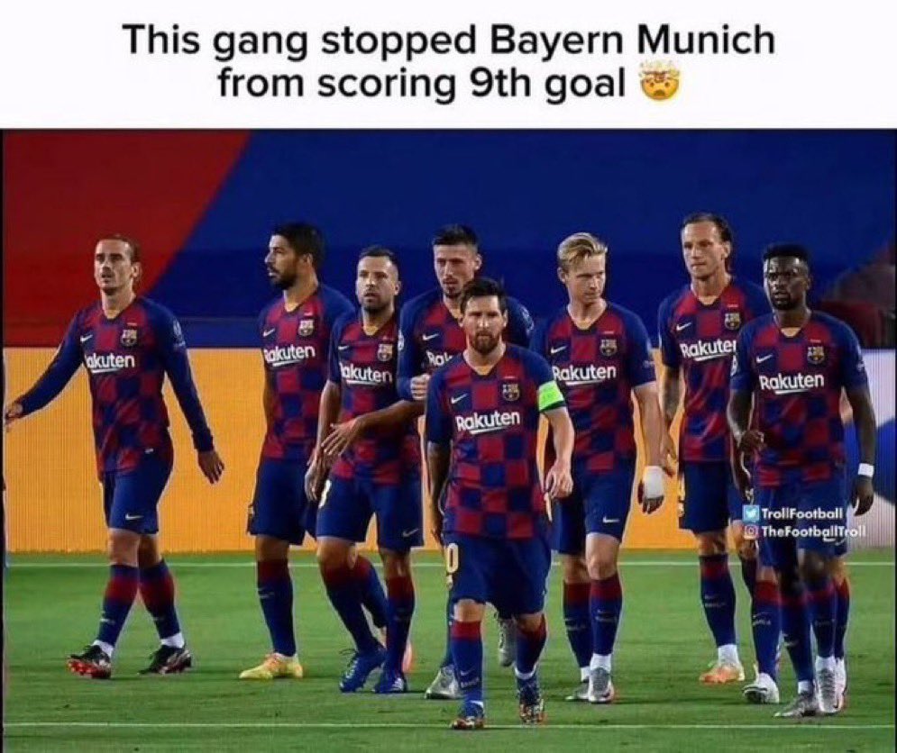 TMfutbal's tweet photo. 🚨 𝗢𝗧𝗗: Six years ago, this gang stopped Bayern Munich from scoring 9th goal! 😳❌ https://t.co/0Dhh40wTYl