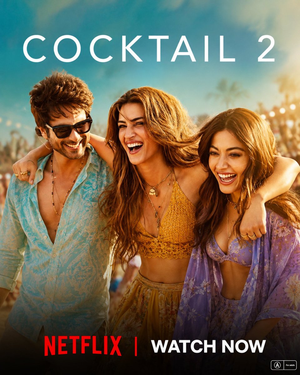 MovieMagic24's tweet photo. Cocktail 2 Steaming now on Netflix 

Language: Hindi

#Cocktail2 | #Netflix | #RashmikaMandanna https://t.co/2XqB2vlqYU