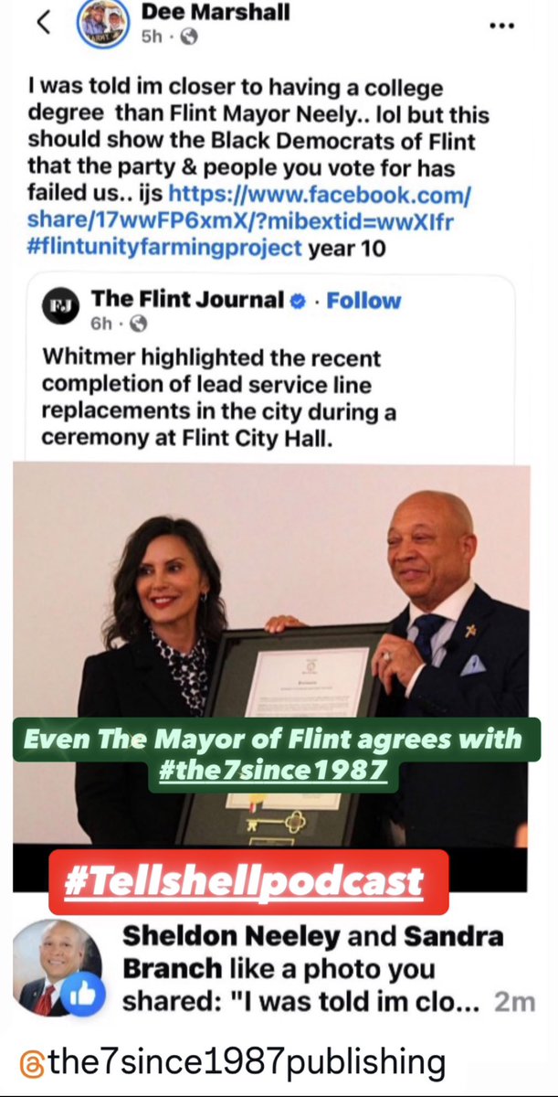 a72_genetics's tweet photo. @GovWhitmer 3579 #delmondmarshall said this on #facebook & Mayor of Flint gave it a ๐ค. SMH His Wife w/ the 25M #Myhub #faybeydoun grift.
@MISenDems @MIStateBar see ALT)@PJQualityGuru @downi75 @KevinKijewski :#flintunityfarmingproject ๐บ๐ธ endorse this message ๐ฏ
https://t.co/tU1OCP05LE https://t.co/16zxhzY6cx